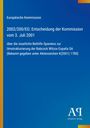 Europäische Kommission, Entscheidung 2002/200, Spanienhilfe, Umstrukturierung Babcock Wilcox. Blaues Cover mit Logo.