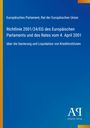 Text: "Europäisches Parlament, Rat der Europäischen Union. Richtlinie 2001/24/EG über Sanierung von Kreditinstituten." Blaues Cover mit Verlag-Logo.