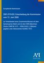 Europäische Kommission. Entscheidung der Kommission vom 13. Juni 2000. Blaues Layout mit gelbem Streifen links.