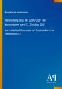 Europäische Kommission: Verordnung (EG) Nr. 2200/2001 der Kommission vom 17. Oktober 2001, Buch