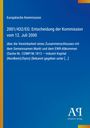 Europäische Kommission: Entscheidung 2001/432/EG vom 12. Juli 2000. Blaues Cover, gelber Streifen links, Verlagssignatur unten rechts.