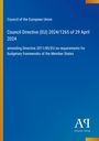 Council of the European Union: Council Directive (EU) 2024/1265 of 29 April 2024, Buch