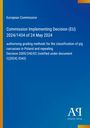 European Commission: Commission Implementing Decision (EU) 2024/1434 of 24 May 2024, Buch