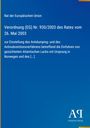 Verordnung (EG) Nr. 930/2003 zur Einstellung des Antidumpingverfahrens. Blau mit gelbem Rand, Verlagssignet unten.