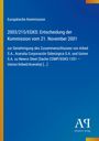 "Europäische Kommission. 2003/215/EGKS: Entscheidung vom 21. November 2001. Blaues Cover, gelber Rand links."