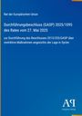 Rat der EU, Durchführungsbeschluss (GASP) 2025/1095. Maßnahmen zu Syrien. Antiphon Verlag-Logo auf blauem Hintergrund.