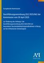 Europäische Kommission: Durchführungsverordnung (EU) 2025/862 der Kommission vom 30 April 2025, Buch