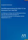 Europäische Kommission: Durchführungsverordnung (EU) 2026/1127 der Kommission vom 8. Mai 2026, Buch