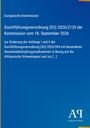 Europäische Kommission: Durchführungsverordnung (EU) 2026/2135 der Kommission vom 18. September 2026, Buch