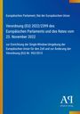 Europäisches Parlament: Verordnung (EU) 2022/2399 des Europäischen Parlaments und des Rates vom 23. November 2022, Buch