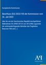 Europäische Kommission: Beschluss (EU) 2023/105 der Kommission vom 26. Juli 2022, Buch