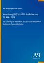 "Verordnung (EU) 2018/511 des Rates vom 23. März 2018", links blauer Hintergrund, rechts Logo mit "Antiphon Verlag".