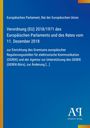 Europäisches Parlament: Verordnung (EU) 2018/1971 des Europäischen Parlaments und des Rates vom 11. Dezember 2018, Buch