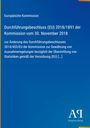 Europäische Kommission: Durchführungsbeschluss (EU) 2018/1891 der Kommission vom 30. November 2018, Buch