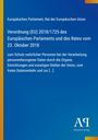 Europäisches Parlament: Verordnung (EU) 2018/1725 des Europäischen Parlaments und des Rates vom 23. Oktober 2018, Buch