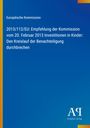 Europäische Kommission, Empfehlung 2013/112/EU über Investitionen in Kinder, blauer Hintergrund.