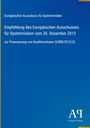Europäischer Ausschuss für Systemrisiken, Empfehlung vom 20. Dezember 2012, Finanzierung Kreditinstitute. Blaues Design.