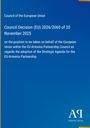Council Decision (EU) 2026/2060 vom 20. November 2025 zur EU-Armenien-Partnerschaft. Blaues Design mit Logo: "Antiphon Verlag".
