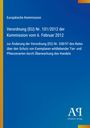 Der Text beschreibt eine EU-Verordnung zur Änderung des Schutzes von Tier- und Pflanzenarten. Blaue Hintergrundfarbe.