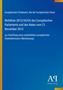 Titel: "Richtlinie 2012/34/EU zur Schaffung eines europäischen Eisenbahnraums". Blaues Design, Verlag Logo.