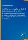Text über eine EU-Verordnung auf blauem Hintergrund. Unten rechts ein Logo von Antiphon Verlag.