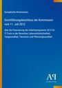 Text zur EU-Kommission und Finanzierungsbeschluss vom 11. Juli 2012, blau mit Antiphon Verlag-Logo unten.