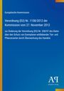 Text: "Europäische Kommission. Verordnung (EU) Nr. 1158/2012...". Blaues Cover, gelber Rand, unten rechts ein Verlag-Logo.