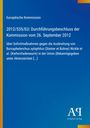 Text: 2012/535/EU, Maßnahmen gegen Bursaphelenchus xylophilus, EU-Entscheidung vom 26. September 2012. Blau, gelber Rand.