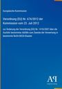 Text über Verordnung (EU) Nr. 674/2012 zur Änderung der Verordnung (EG) Nr. 1418/2007. Blaues Design mit Logo "AV".