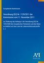Europäische Kommission, Verordnung (EU) Nr. 1129/2011, blaue Hintergr., gelber Rand links, Antiphon Verlag-Logo.