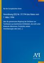 Text zur Europäischen Verordnung über Textilwaren mit blauem Hintergrund und schmalem gelbem Rand links.
