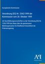 Europäische Kommission: Verordnung (EG) Nr. 2342/1999, Marktororganisation Rindfleisch, Antiphon Verlag. Ruhiger blauer Hintergrund.