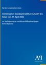 Text: Entscheidung der EU zu Sanktionen gegen Myanmar. Hintergrund: Blau, Verlag-Logo unten rechts.