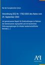 Verordnung (EG) Nr. 1782/2003 für Direktzahlungen in der Agrarpolitik, blaues Design mit Verlag-Logo.