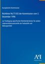 Europäische Kommission, Richtlinie 96/77/EG vom 2. Dezember 1996, Festlegung von Reinheitskriterien. Blaues Design.