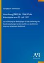 „Europäische Kommission, Verordnung (EWG) Nr. 1964/82 vom 20. Juli 1982“, blauer Hintergrund, Verlagslogo.