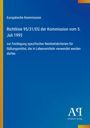 Text über EU-Richtlinie 95/31/EG zu Reinheitskriterien für Süßungsmittel. Blaues Design mit Verlag-Logo unten.