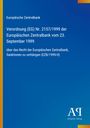 Text: Verordnung der EZB über Zentralbank-Sanktionen. Ansicht: Blau mit vertikalen gelben Streifen und Verlag-Logo.