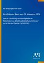 Blauer Hintergrund, Text: „Rat der Europäischen Union, Richtlinie des Rates vom 23. November 1976...“ Logo unten rechts.