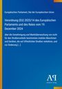 Verordnungstext der EU 2025/14 über Genehmigung und Marktüberwachung mobiler Maschinen. Enthält gelbe und blaue Farben.