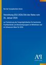 Titel: Verordnung (EU) 2026/266, Rat der EU, Fangmöglichkeiten, Fischbestände, Mittelmeer, Schwarzes Meer; blauer Hintergrund.