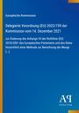 Der Text beschreibt eine EU-Verordnung zur Änderung einer Richtlinie. Hintergrund: Blau mit gelbem Streifen. Logo unten.