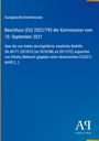 Text über EU-Beschluss zur staatlichen Beihilfe für Alitalia. Blaues Farbschema, unten Logo des Antiphon Verlags.
