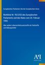 Europäisches Parlament, Rat der Europäischen Union. Richtlinie Nr. 95/2/EG, 20. Februar 1995. Antiphon Verlag Logo.