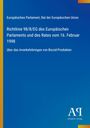 Europäisches Parlament Text über Biozid-Produkte. Blaues Design mit gelbem Rand, unten "Antiphon Verlag" als Logo.