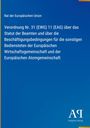 Verordnung Nr. 31 (EWG) 11 (EAG) über Beschäftigungsbedingungen der Europäischen Gemeinschaft. Blauer Hintergrund.