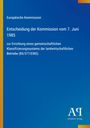 Europäische Kommission, Entscheidung vom 7. Juni 1985 zur Errichtung eines Klassifizierungssystems landwirtschaftlicher Betriebe.