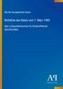"Richtlinie des Rates vom 7. März 1985 über Luftqualitätsnormen für Stickstoffdioxid (85/203/EWG), Rat der Europäischen Union. Logo unten rechts."