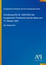 Verordnung (EG) Nr. 2003/2003 über Düngemittel des Europäischen Parlaments, blauer Hintergrund, gelber Rand, Verlag-Logo.