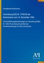 "Europäische Kommission: Verordnung (EG) Nr. 2190/96 vom 14. November 1996 zu Ausfuhrerstattungen. Antiphon Verlag Logo."